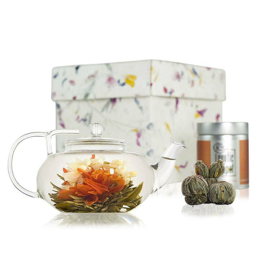 Lotus Flowering Tea Pot gift set